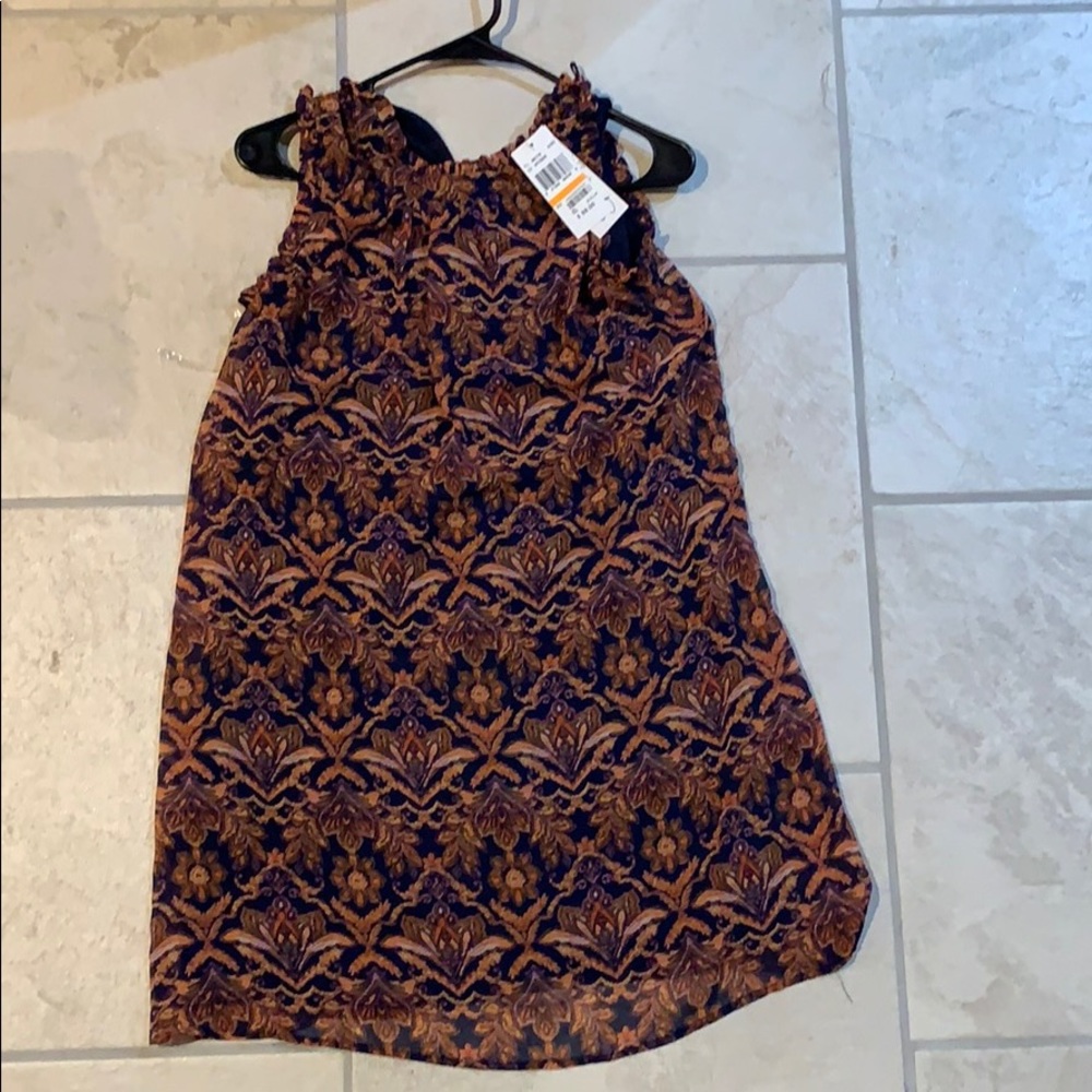 Speechless Navy/Orange dress